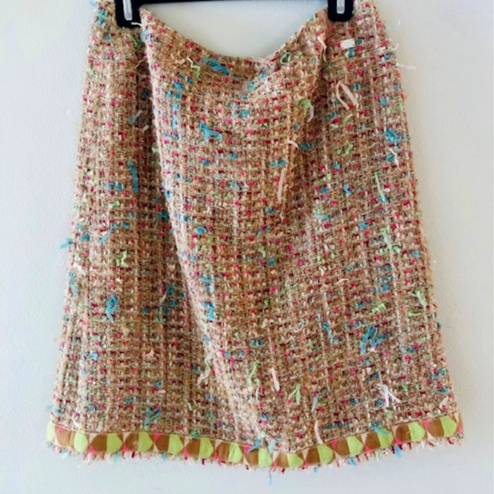 CHANEL TWEEK MULTICOLOR SKIRT-GREAT CONDITION!